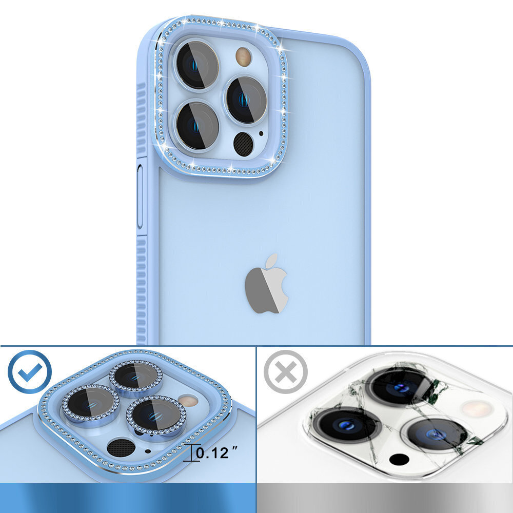 Kingxbar Sparkle Series iPhone 13 Pro Max Blue hind ja info | Telefonide kaitsekaaned ja -ümbrised | hansapost.ee