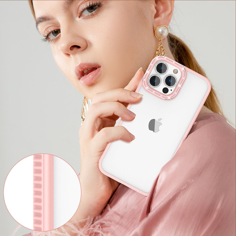 Kingxbar Sparkle Series iPhone 13 Pro Max Pink hind ja info | Telefonide kaitsekaaned ja -ümbrised | hansapost.ee