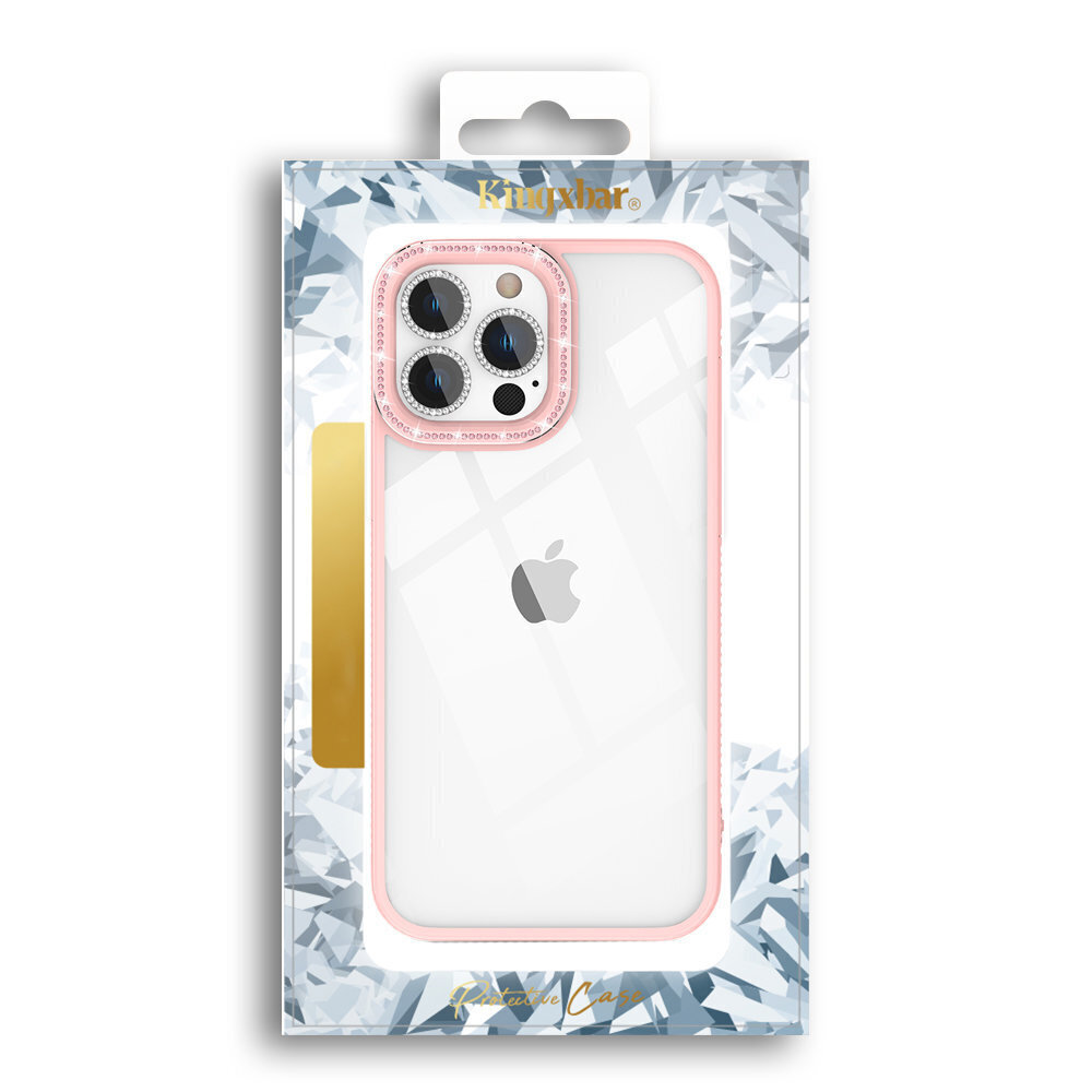 Kingxbar Sparkle Series iPhone 13 Pro Max Pink hind ja info | Telefonide kaitsekaaned ja -ümbrised | hansapost.ee