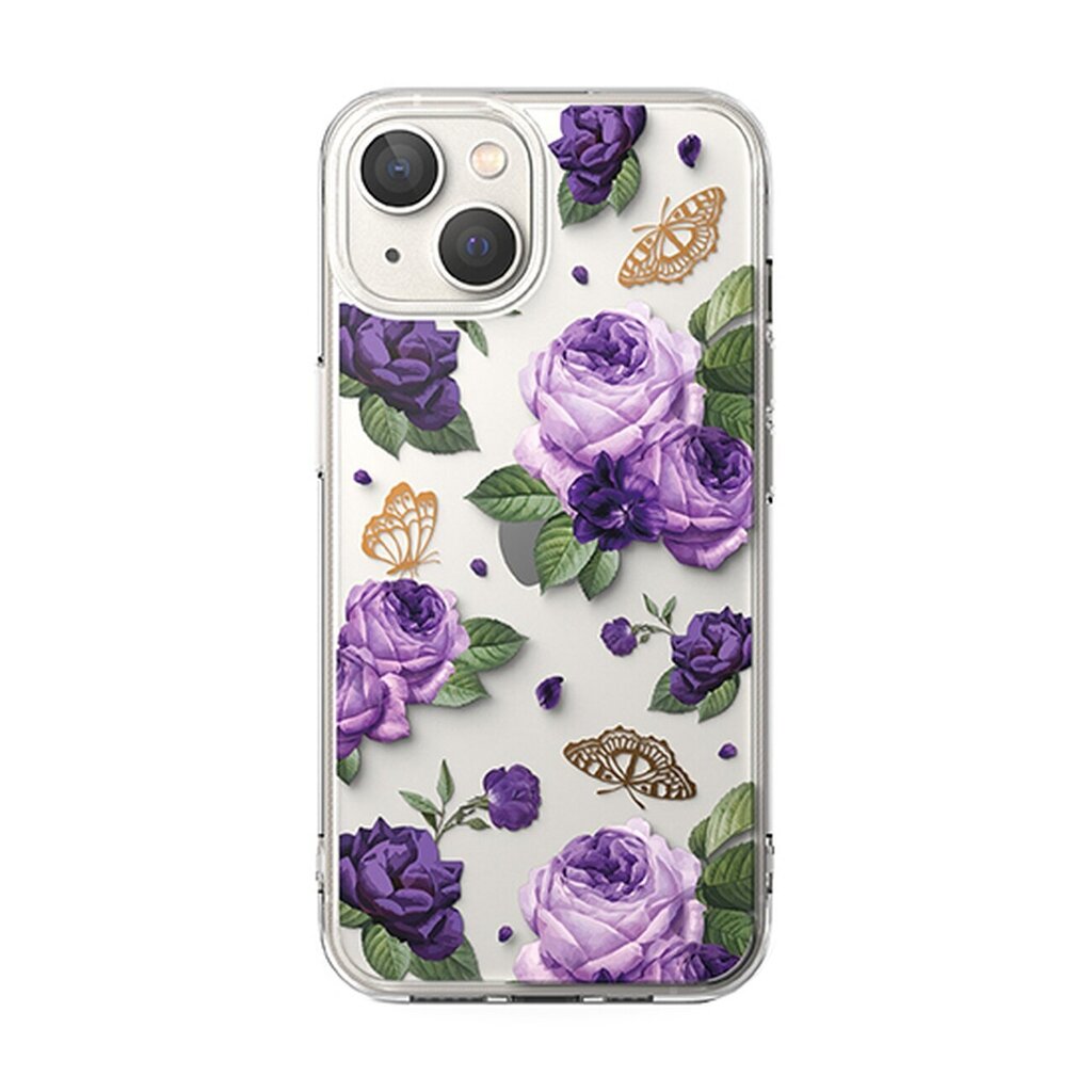 Ringke Fusion iPhone 14 Plus transparent (Purple rose) (FD637E29) цена и информация | Telefonide kaitsekaaned ja -ümbrised | hansapost.ee