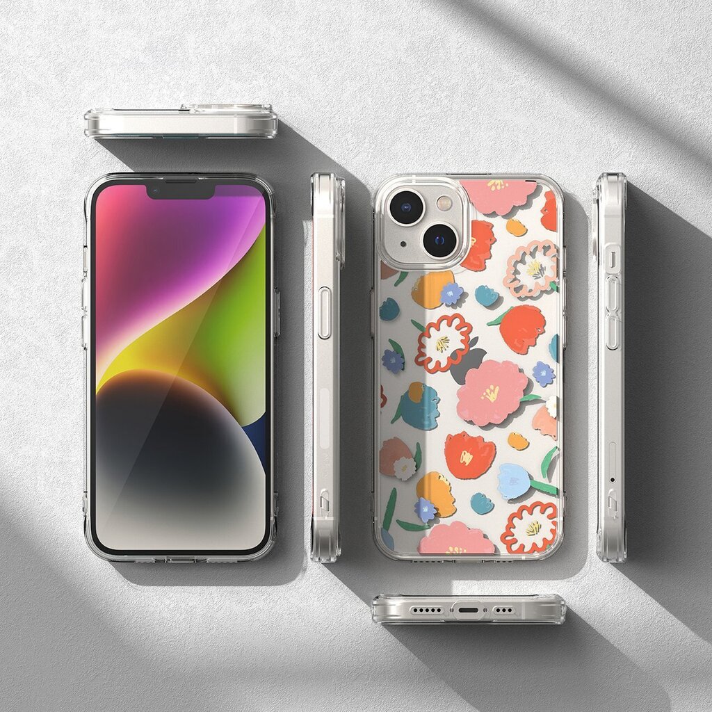 Ringke Fusion Sleeve iPhone 14 Plus transparent (Floral) (FD637E31) цена и информация | Telefonide kaitsekaaned ja -ümbrised | hansapost.ee