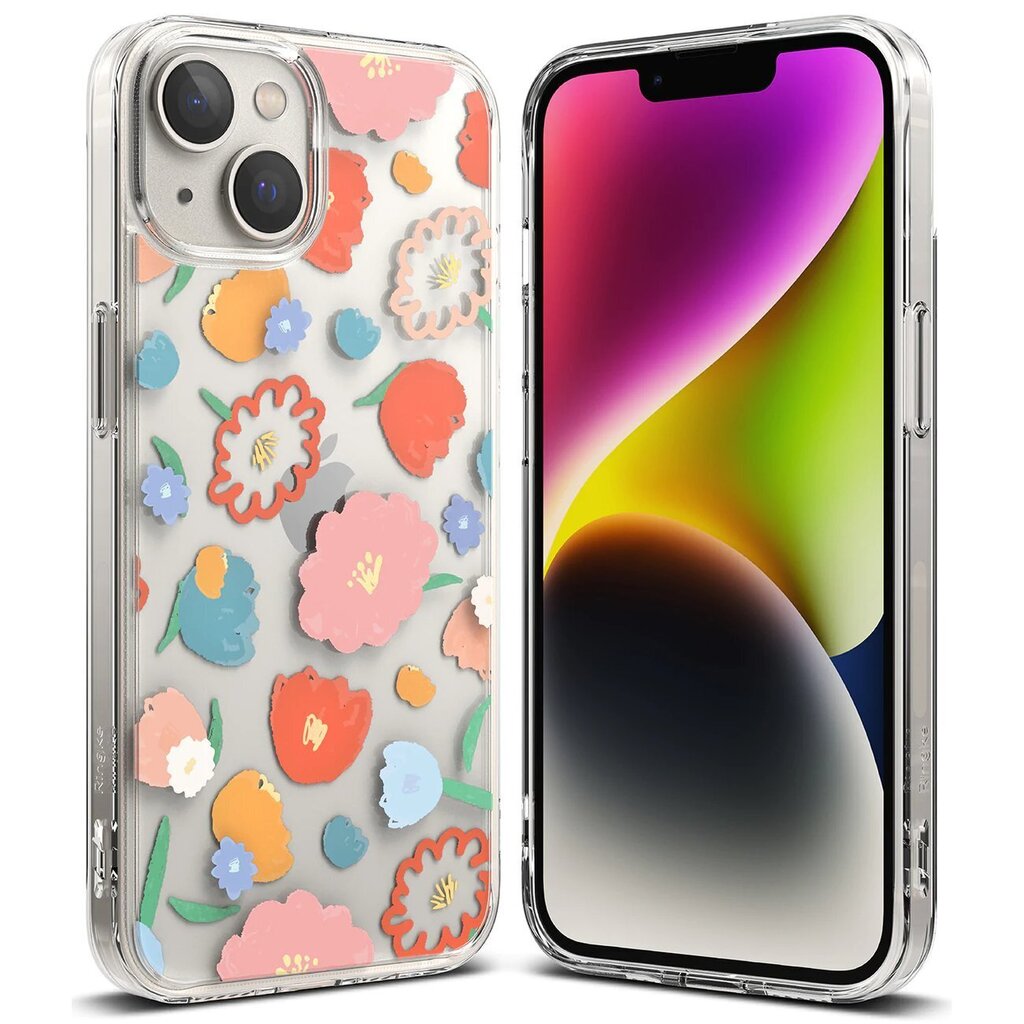 Ringke Fusion Sleeve iPhone 14 Plus transparent (Floral) (FD637E31) цена и информация | Telefonide kaitsekaaned ja -ümbrised | hansapost.ee