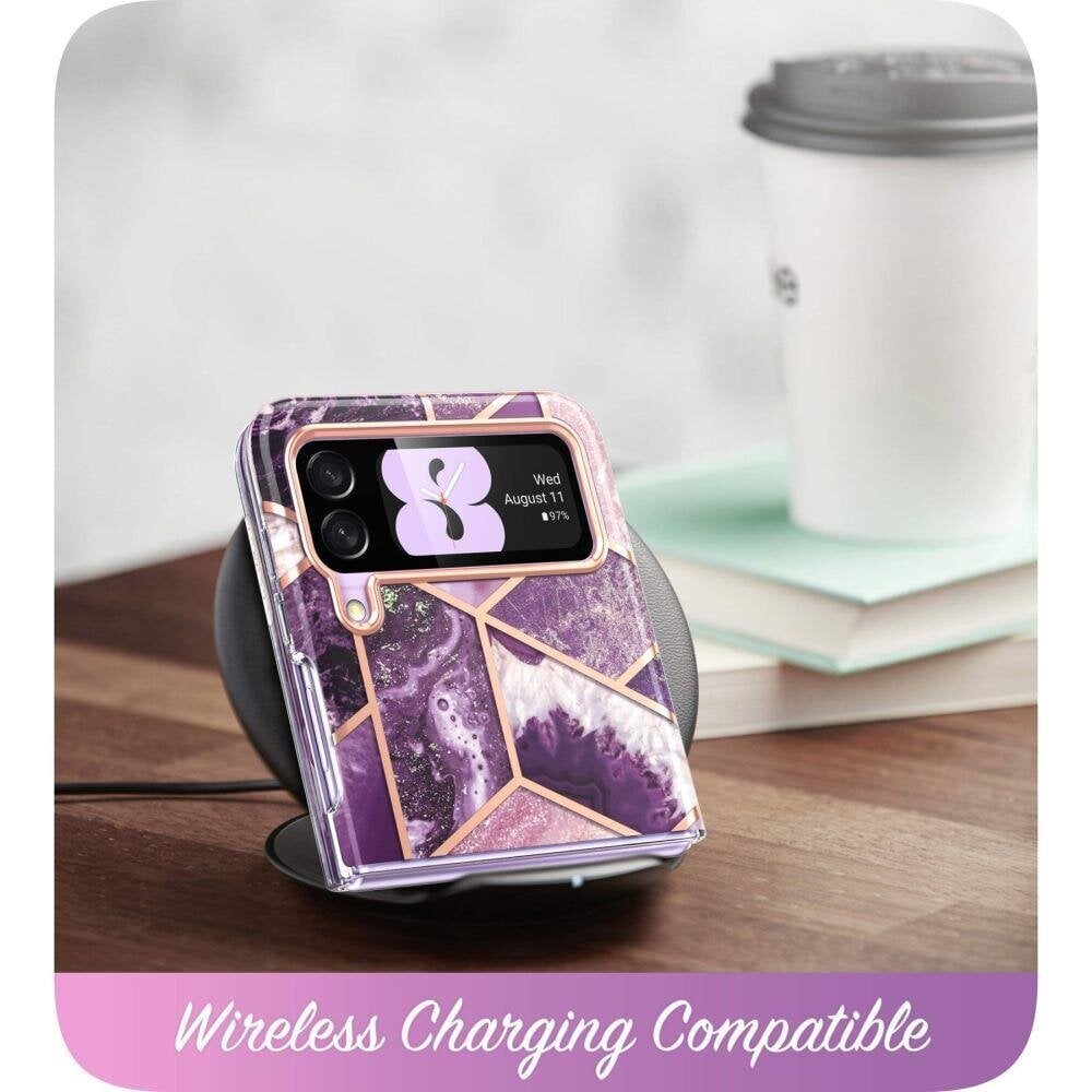 Supcase Cosmo Galaxy Z Flip 4 Marble Purple hind ja info | Telefonide kaitsekaaned ja -ümbrised | hansapost.ee