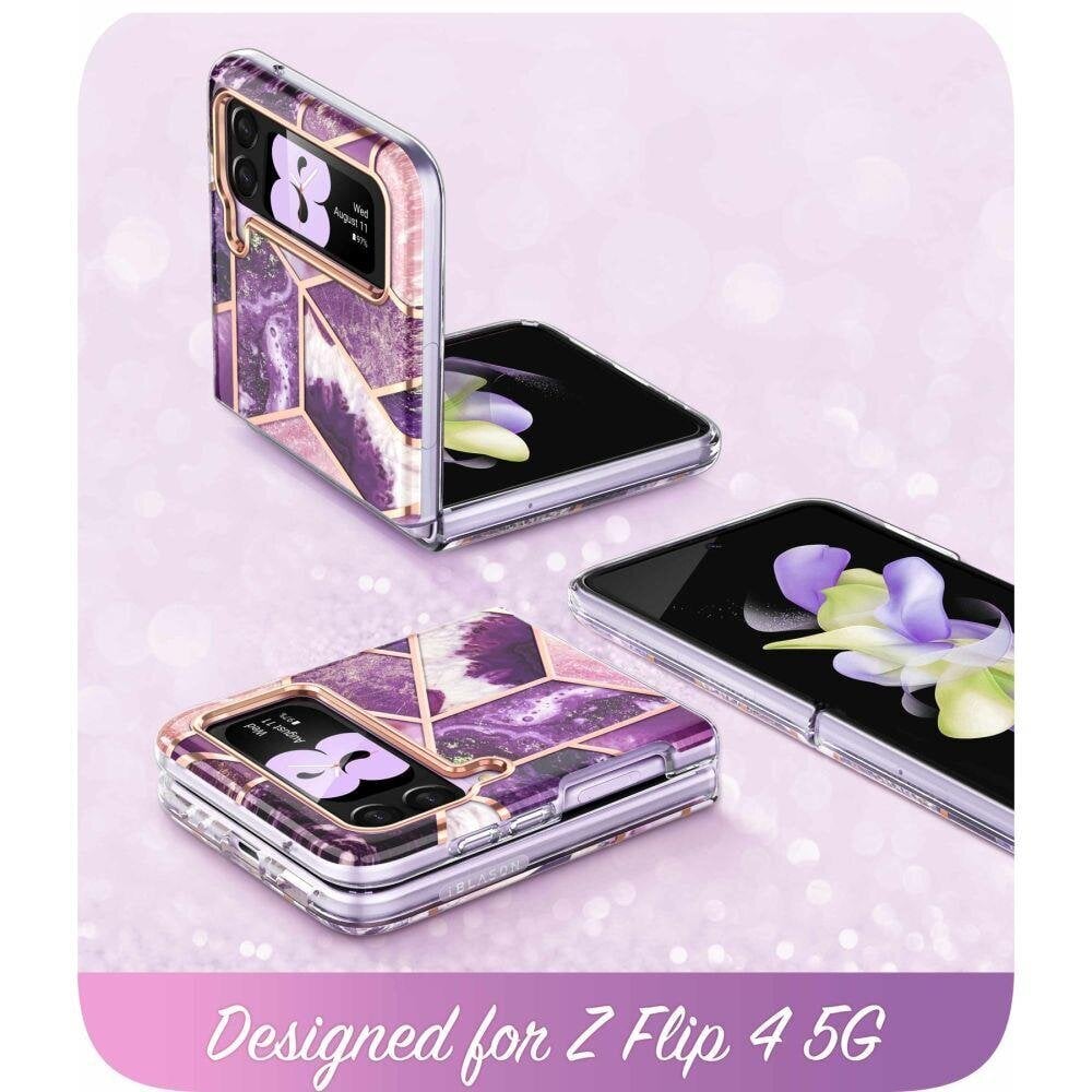 Supcase Cosmo Galaxy Z Flip 4 Marble Purple цена и информация | Telefonide kaitsekaaned ja -ümbrised | hansapost.ee