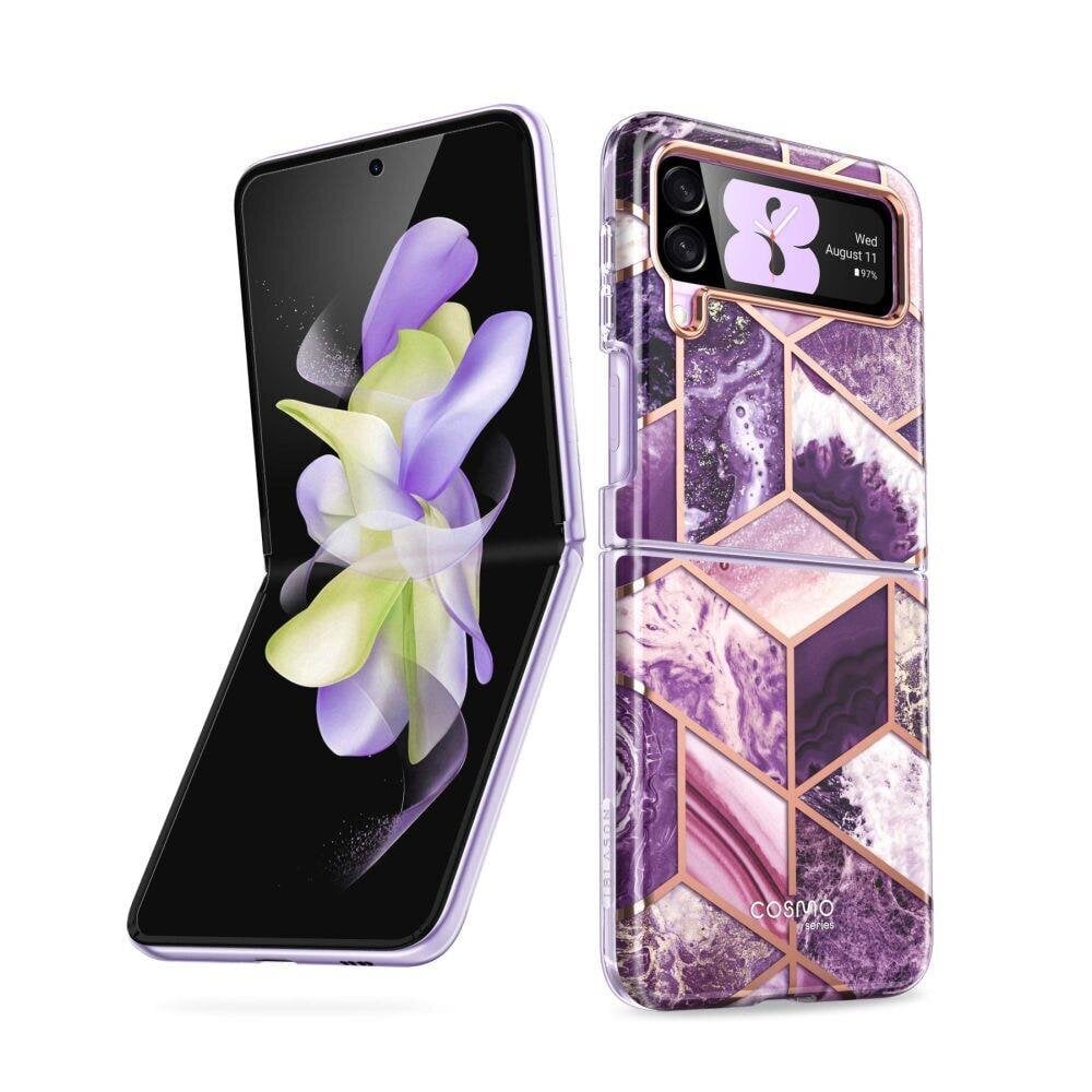 Supcase Cosmo Galaxy Z Flip 4 Marble Purple hind ja info | Telefonide kaitsekaaned ja -ümbrised | hansapost.ee