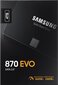 SSD|SAMSUNG|870 EVO|4TB|SATA|SATA 3.0|MLC|Kirjutuskiirus 530 MBait/sek|Lugemiskiirus 560 MBait/sek|2,5"|MTBF 1500000 tundi|MZ-77E4T0B/EU цена и информация | Sisemised kõvakettad | hansapost.ee