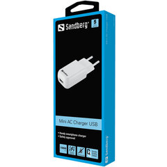 Sandberg 440-56, USB, 1A цена и информация | Зарядные устройства для телефонов | hansapost.ee