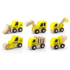 Набор строительных машин Viga Toys, 6 шт. цена и информация | Игрушки для мальчиков | hansapost.ee