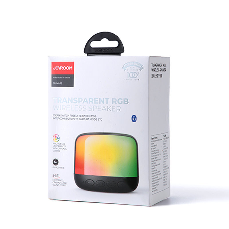 Joyroom JR-ML03, Bluetooth 5.0 RGB Wireless Speaker Black hind ja info | Kõlarid | hansapost.ee