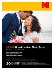 Особо глянцевая фотобумага Kodak Ultra Premium 9891175, 13x18 см, 280 г/м², 20 листов цена и информация | Kodak Товары для детей и младенцев | hansapost.ee