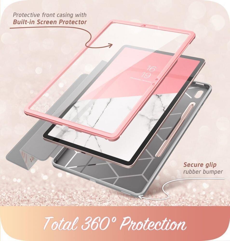 Supcase Cosmo, Galaxy Tab S7 FE 5G 12.4 T730 / T736B marble hind ja info | Tahvelarvuti ümbrised ja kaaned | hansapost.ee