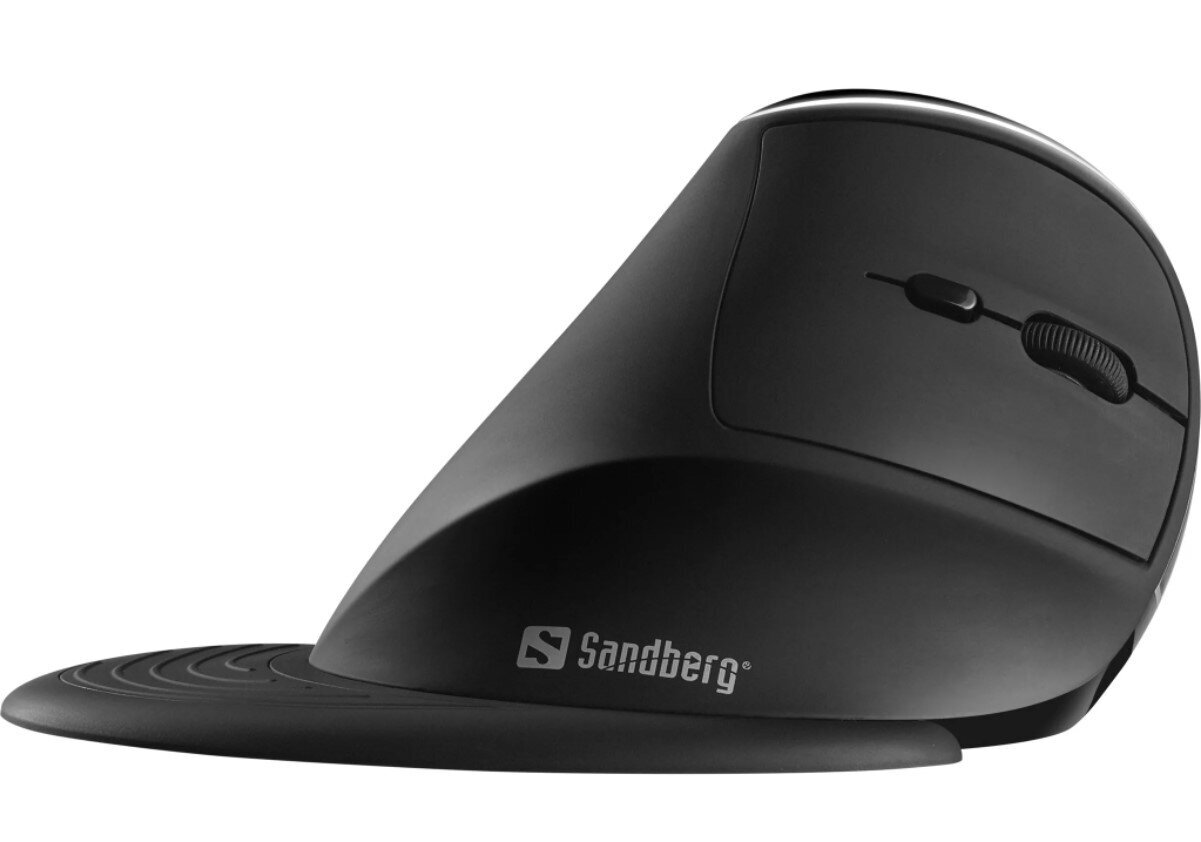 Sandberg Wireless Vertical Mouse Pro 630-13, must цена и информация | Arvutihiired | hansapost.ee