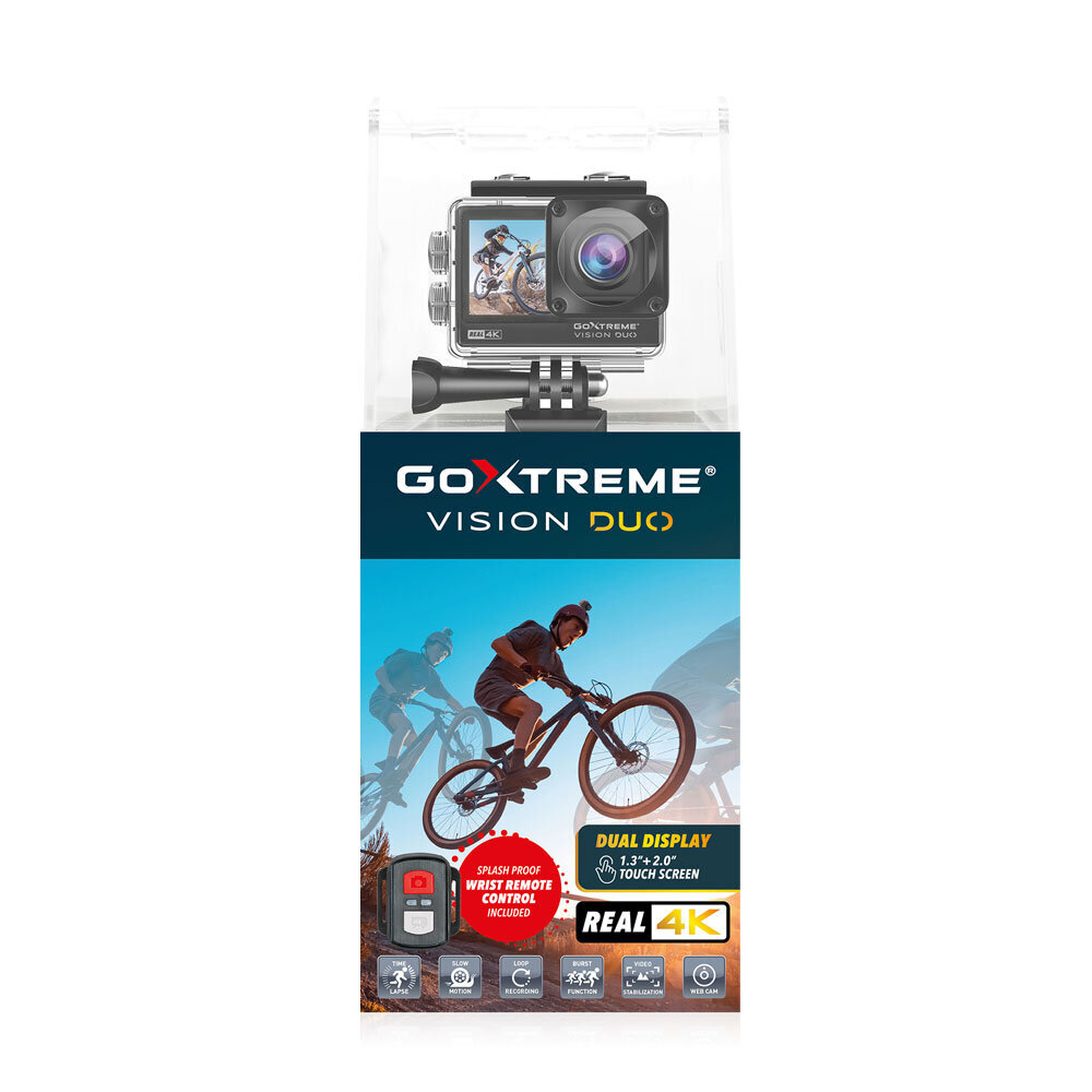 GoXtreme Vision Duo, must hind ja info | Seikluskaamerad, GoPro | hansapost.ee