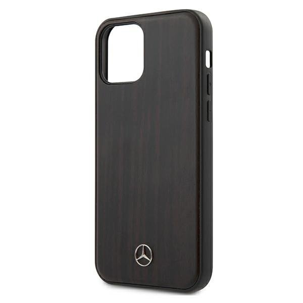 Mercedes MEHCP12SVWOBR iPhone 12 mini 5,4" brown Wood Line Rosewood hind ja info | Telefonide kaitsekaaned ja -ümbrised | hansapost.ee