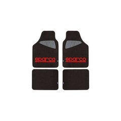 Auto põrandamattide komplekt Sparco SPC1903 Universal Black / Red (4 tk) hind ja info | Tekstiilmatid | hansapost.ee