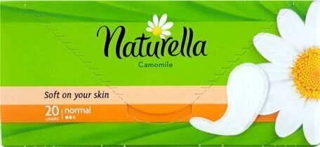 Pesukaitsmed Naturella Camomile Normal, 20 tk. hind ja info | Tampoonid, hügieenisidemed ja menstruaalanumad | hansapost.ee