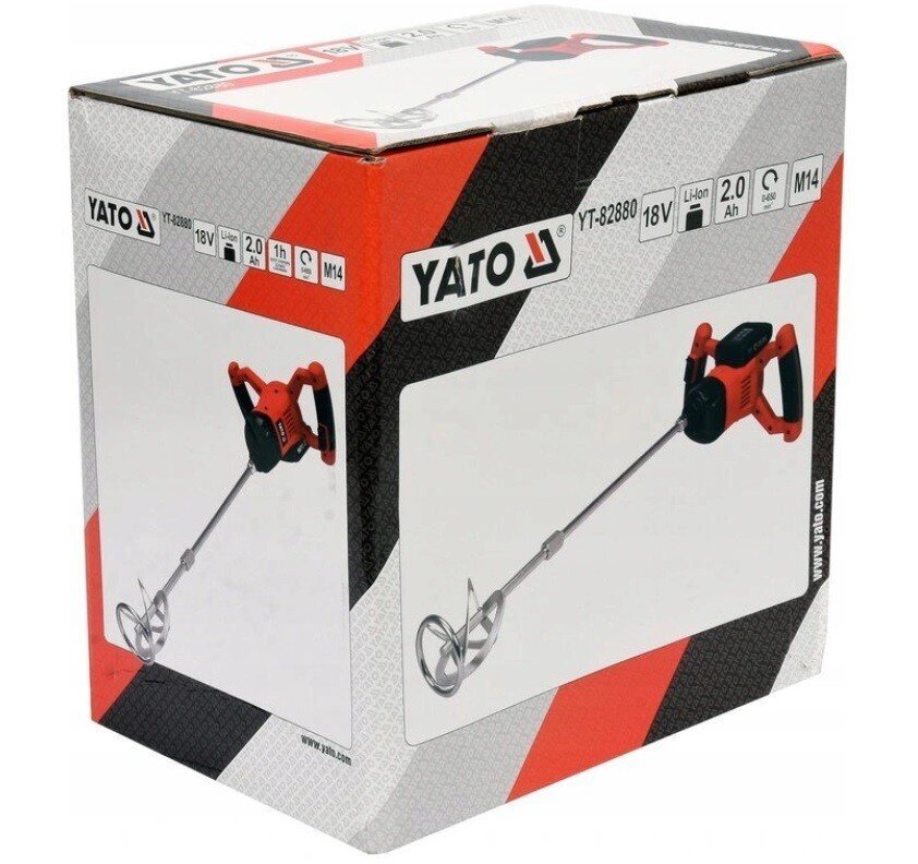 Ehitusmikser YATO 2Ah/18V YT-82880 цена и информация | Segumasinad, segumikserid ja segudrellid | hansapost.ee