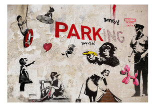 Фотообои - [Banksy] Graffiti Collage 400x280 см цена и информация | Фотообои | hansapost.ee