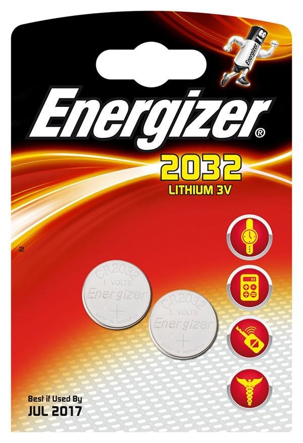 Energizer CR2032 patareid, 2 tk. hind ja info | Patareid | hansapost.ee