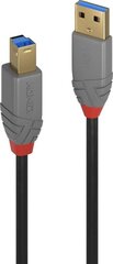 CABLE USB3.2 A-B 2M/ANTHRA 36742 LINDY цена и информация | Кабели для телефонов | hansapost.ee