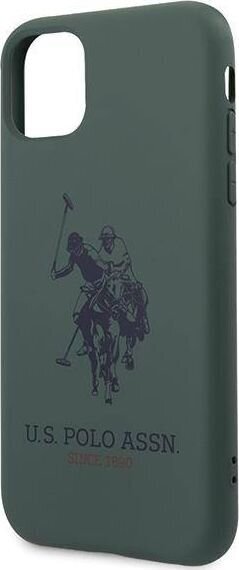 U.S Polo ASSN USHCN58SLHRGN Apple iPhone 11 Pro Green цена и информация | Telefonide kaitsekaaned ja -ümbrised | hansapost.ee