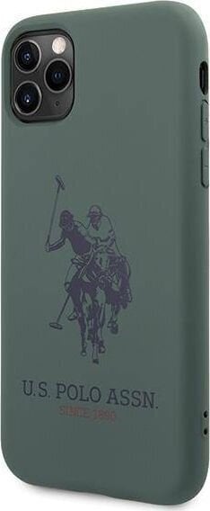 U.S Polo ASSN USHCN58SLHRGN Apple iPhone 11 Pro Green hind ja info | Telefonide kaitsekaaned ja -ümbrised | hansapost.ee