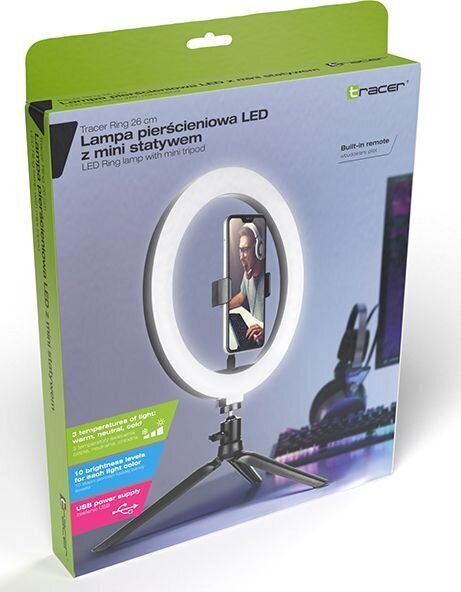 Ümmargune LED lamp Tracer TRAOSW46747 hind ja info | Fotovalgustid, ringvalgustid ja fotostuudiod | hansapost.ee
