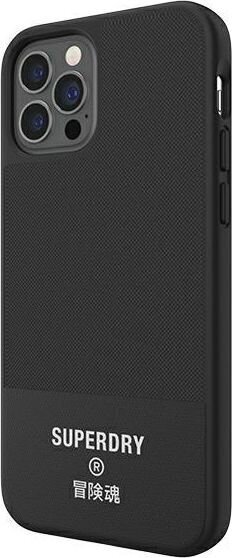 Supcase SuperDry Molded Canvas iPhone 12/12 Pro black цена и информация | Telefonide kaitsekaaned ja -ümbrised | hansapost.ee