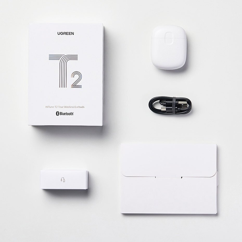 Ugreen HiTune T2, Wireless Waterproof Bluetooth 5.0 White (WS105) цена и информация | Kõrvaklapid | hansapost.ee