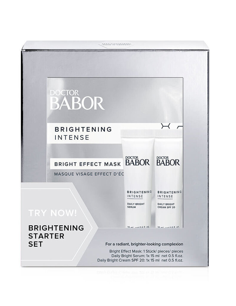 Doctor Babor Brightening Intense komplekt, näomask 1 tk, seerum 15 ml, kreem 15 ml hind ja info | Näokreemid | hansapost.ee