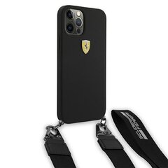Ferrari FESTRAHCP12MBK iPhone 12/12 Pro 6,1 ", черный силиконовый ремешок On Track цена и информация | Чехлы для телефонов | hansapost.ee