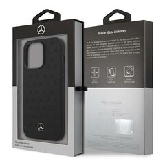 Mercedes MEHCP13LPSQBK iPhone 13 Pro / 13 6.1 "black Leather Stars hind ja info | Telefonide kaitsekaaned ja -ümbrised | hansapost.ee
