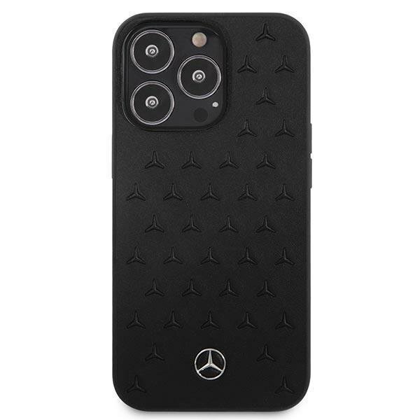 Mercedes MEHCP13LPSQBK iPhone 13 Pro / 13 6.1 "black Leather Stars цена и информация | Telefonide kaitsekaaned ja -ümbrised | hansapost.ee