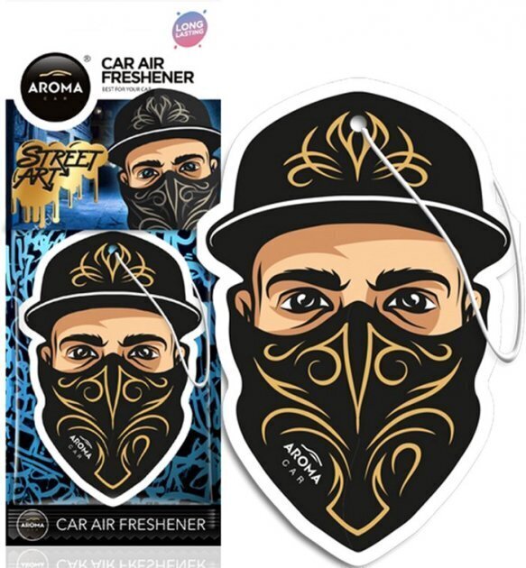 Stiilne õhuvärskendaja AROMA Street Art Mask - Tänavakunsti mask цена и информация | Auto õhuvärskendajad | hansapost.ee