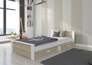Кровать ADRK Furniture Aldex, коричневая цена и информация | Детские кровати | hansapost.ee
