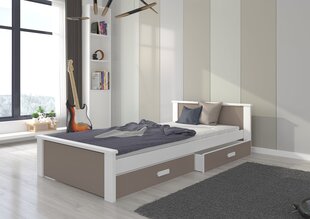 Кровать ADRK Furniture Aldex, коричневая цена и информация | Детские кровати | hansapost.ee