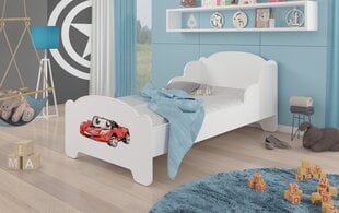 Кровать ADRK Furniture Amadis Red Car, белый цена и информация | Детские кровати | hansapost.ee