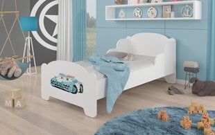 Кровать ADRK Furniture Amadis Police Car, белая цена и информация | Детскиe кровати | hansapost.ee