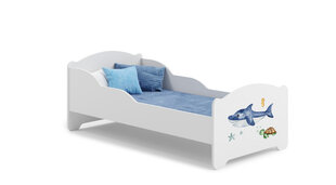 Кровать ADRK Furniture Amadis Sea Animals, белая цена и информация | Детские кровати | hansapost.ee