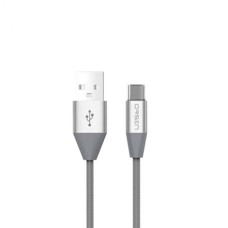 Orsen S33, USB-C, 1.2 m hind ja info | Mobiiltelefonide kaablid | hansapost.ee