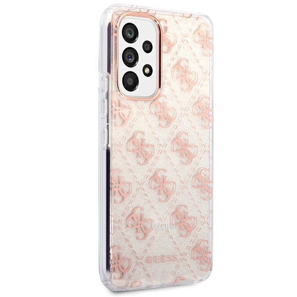 Guess GUHCA53PCU4GLPI A53 5G A536 pink / pink hard 4G Glitter цена и информация | Telefonide kaitsekaaned ja -ümbrised | hansapost.ee