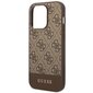 Guess GUHCP14LG4GLBR iPhone 14 Pro 6.1 "brown / brown hard 4G Stripe Collection hind ja info | Telefonide kaitsekaaned ja -ümbrised | hansapost.ee