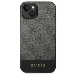 Guess GUHCP14SG4GLGR iPhone 14 6.1 "gray / gray hard 4G Stripe Collection hind ja info | Telefonide kaitsekaaned ja -ümbrised | hansapost.ee
