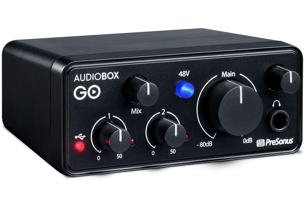 Presonus AudioBox GO, must цена и информация | Helikaardid | hansapost.ee