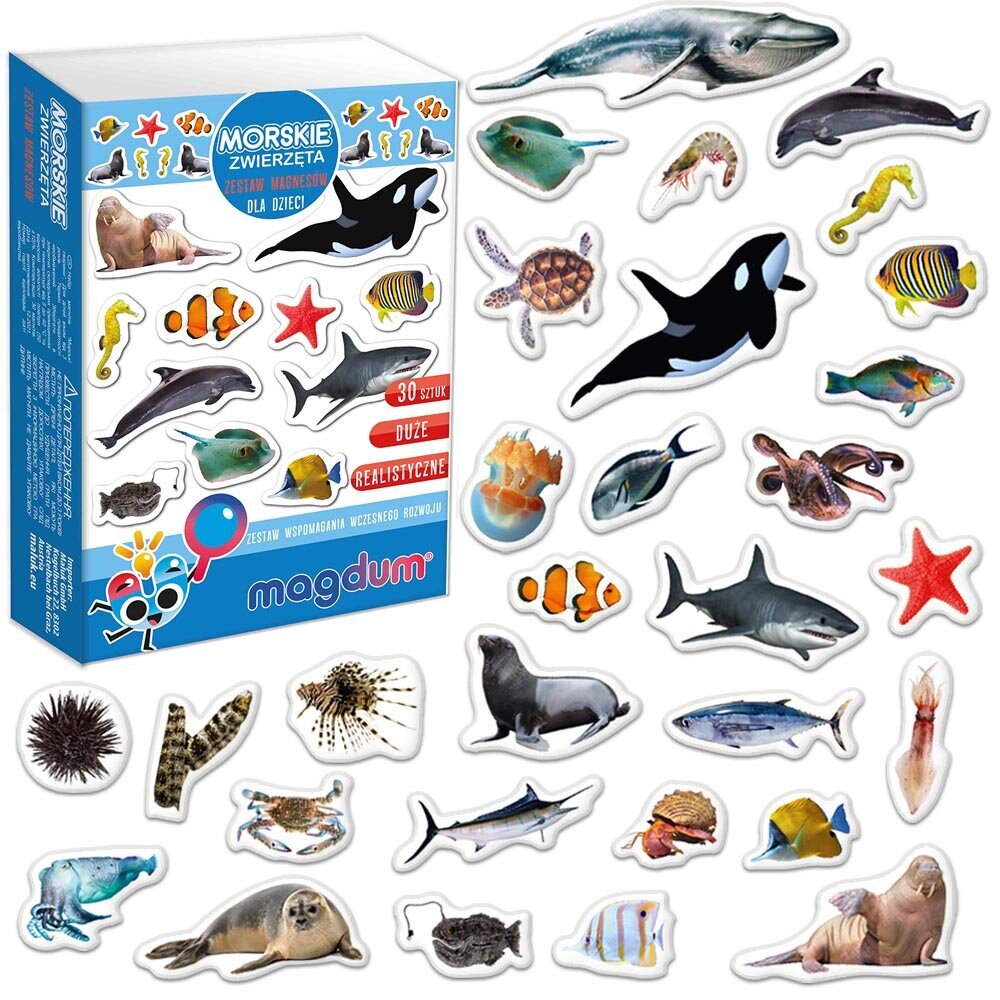 Magnetiliste mereloomade komplekt MV 6032-18 цена и информация | Arendavad laste mänguasjad | hansapost.ee