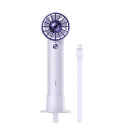 Baseus Flyer Turbine portable hand fan + Lightning cable (purple) hind ja info | Ventilaatorid | hansapost.ee