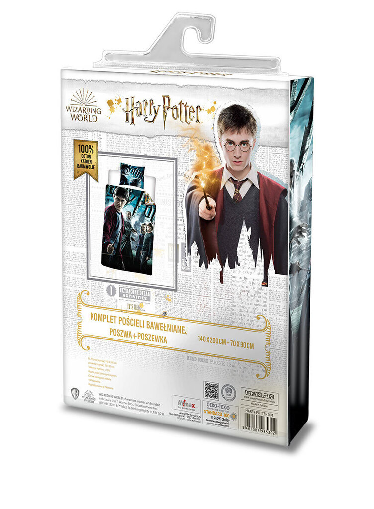 Laste voodipesukomplekt Harry Potter, 140 x 200 cm, 2-osaline hind ja info | Voodipesukomplektid | hansapost.ee