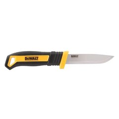 Нож с фиксированным лезвием и чехлом DeWALT DWHT1-10354 цена и информация | Механические инструменты | hansapost.ee