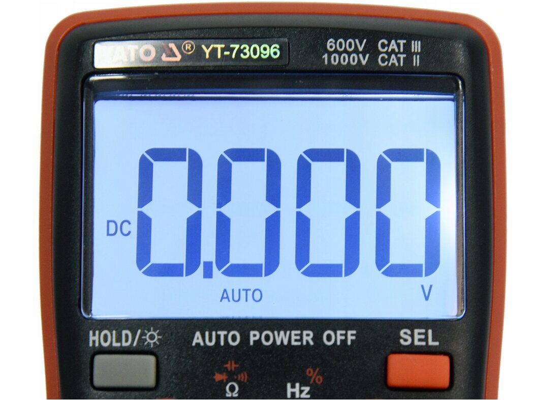 Multifunktsionaalne digitaalne tester LCD YATO, 6000 V, YT-73096 цена и информация | Käsitööriistad | hansapost.ee