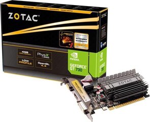 Videokaart Zotac GeForce GT730 ZONE Edition 4GB DDR3 ZT-71115-20L hind ja info | Videokaardid | hansapost.ee